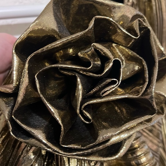 LoveShackFancy Thompson Dress Gold size 10 - Picture 5 of 9